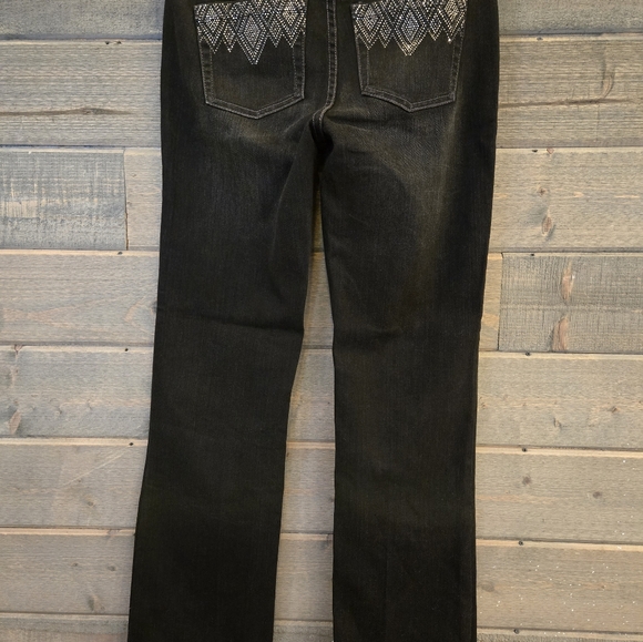 White House Black Market "Diamonds Are Forever" Bootcut Jeans - Size 0 Regular - Picture 7 of 8